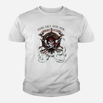 Pirate Octopus Youth T-shirt | Crazezy UK