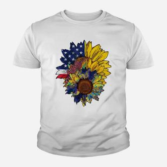 Plus Size Graphic Sunflower Painting Bouquet Flower Lovers Youth T-shirt | Crazezy CA