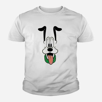 Pluto Big Face Ears Up Youth T-shirt | Crazezy