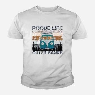 Pogue Life Outer Banks Retro Vintage Youth T-shirt | Crazezy