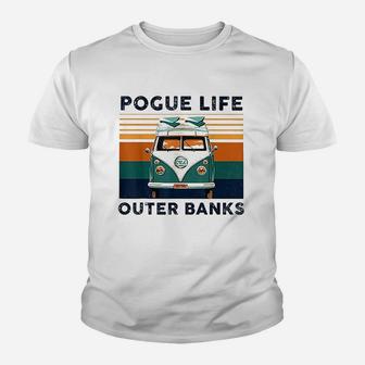 Pogue Life Outer Banks Retro Vintage Youth T-shirt | Crazezy
