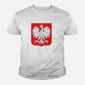 Poland Coat Of Arms Youth T-shirt | Crazezy