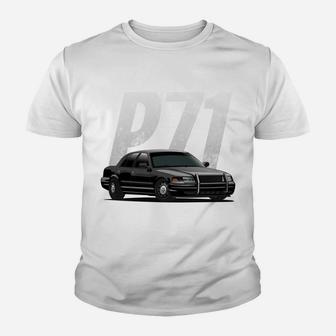 Police Car Crown Victoria Interceptor P71 Shirt Youth T-shirt | Crazezy