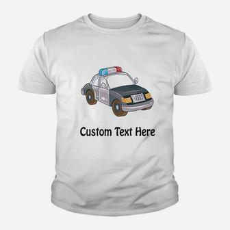 Police Car Youth T-shirt | Crazezy