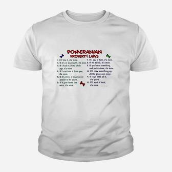 Pomeranian Property Youth T-shirt | Crazezy CA