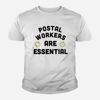 Postal Workers Are Essential Workers Youth T-shirt | Crazezy