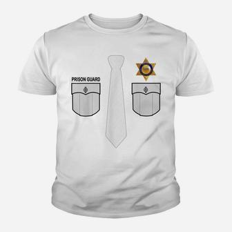Prison Guard Correctional Officer Police Costume Funny Gift Youth T-shirt | Crazezy CA