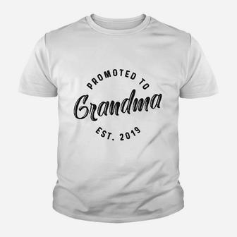 Promoted To Grandma Youth T-shirt | Crazezy DE