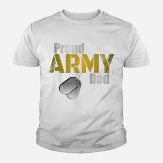 Proud Army Dad Shirt Parent US Army Military Family Gift Youth T-shirt | Crazezy