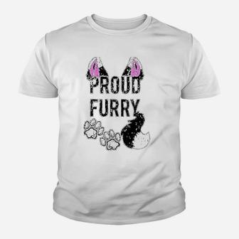 Proud Furry Tail And Ears Youth T-shirt | Crazezy