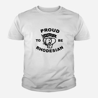 Proud To Be Rhodesian Elephant Youth T-shirt - Thegiftio UK