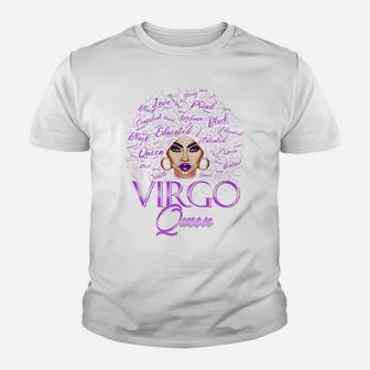 Purple Virgo Queen Woman Lady September Womens Birthday Youth T-shirt | Crazezy