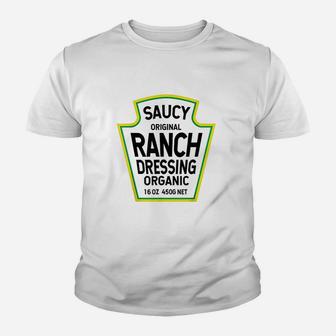 Ranch Dressing Salad Easy Youth T-shirt | Crazezy