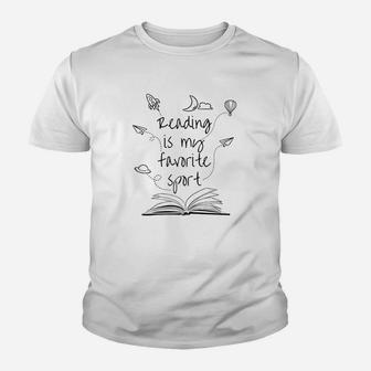 Reading Is My Favorite Sport Youth T-shirt | Crazezy