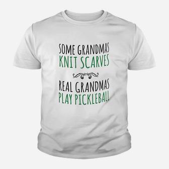 Real Grandmas Play Pickleball S Unique Youth T-shirt | Crazezy AU