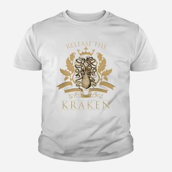 Release The Kraken Vintage Cthulhu Steampunk Pocket Design Zip Hoodie Youth T-shirt | Crazezy DE