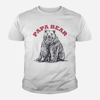 Retreez Funny Papa Bear For Dads Graphic Printed Youth T-shirt | Crazezy DE