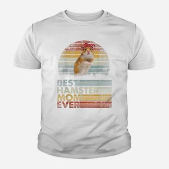 Retro Best Hamster Mom Ever Shirt Animals Lover Youth T-shirt | Crazezy DE