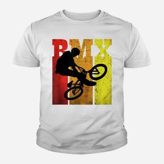 Retro Bmx Mtb Stunts Bike Bicycle Vintage Motocross Youth T-shirt | Crazezy AU