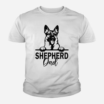 Retro German Shepherd Dad Gift Dog Owner Pet Shepard Father Youth T-shirt | Crazezy