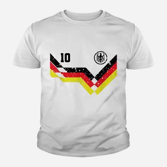 Retro Germany Shirt Soccer Jersey Deutschland Youth T-shirt | Crazezy