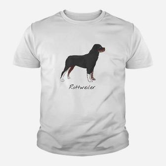 Rottweiler Fun Dog Youth T-shirt | Crazezy