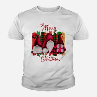 Santa Claus Garden Gnome Merry Christmas - Christmas Gnomes Youth T-shirt | Crazezy