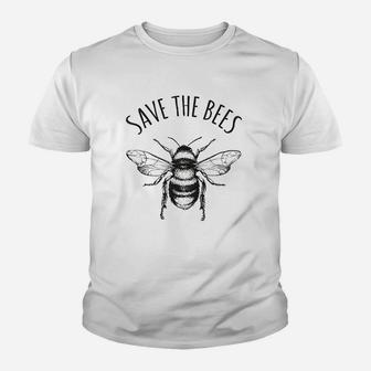 Save The Bees Earth Day Save Our Planet Environmental Youth T-shirt | Crazezy AU