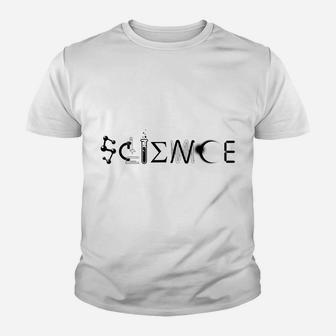 Science T Shirt Physics Chemistry Teacher Atom Elements Gift Youth T-shirt | Crazezy