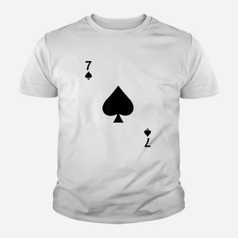 Seven Of Spades Youth T-shirt | Crazezy CA