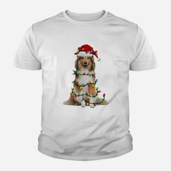 Sheltie Christmas Sweatshirt Sheltie Dog Xmas Gift Youth T-shirt | Crazezy
