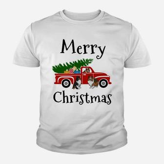 Sheltie, Sheltie Gifts, Sheltie Christmas Merry Christmas Youth T-shirt | Crazezy AU