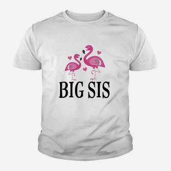 Sister Announcement Flamingo Sister Youth T-shirt | Crazezy