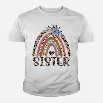 Sister Life Funny Boho Rainbow Family Matching Youth T-shirt | Crazezy