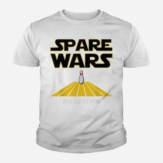 Spare Wars - Funny Bowler & Bowling Parody Youth T-shirt | Crazezy