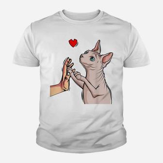 Sphynx Cat Sphinx Hairless Cat Owner Lovers Youth T-shirt | Crazezy