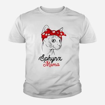 Sphynx Mama Cat Sphinx Hairless Funny Cat Owner Lovers Gift Youth T-shirt | Crazezy CA