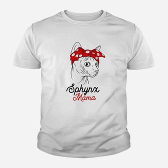 Sphynx Mama Cat Sphinx Hairless Funny Cat Owner Lovers Gift Youth T-shirt | Crazezy DE