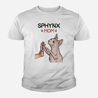 Sphynx Mom Cat Sphinx Hairless Cat Owner Lovers Youth T-shirt | Crazezy AU