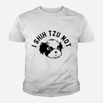 Spunky Pineapple I Shih Tzu Not Funny Dog Mom For Her Workout Muscle Youth T-shirt | Crazezy