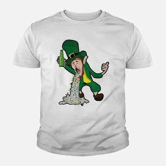 St Patrick Day Funny Leprechaun Irish Culture Drinking Green Youth T-shirt | Crazezy AU