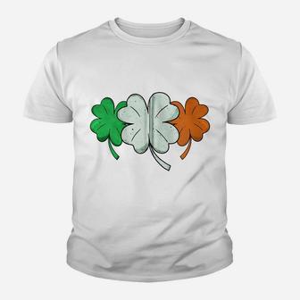 St Patrick Day Irish Four-Leaf Clover Shamrock Quatrefoil Zip Hoodie Youth T-shirt | Crazezy AU