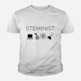 Steminist Female Scientist Woman In Stem Youth T-shirt | Crazezy