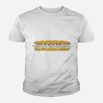 Sub Sandwich Foodie Fan Food Youth T-shirt | Crazezy