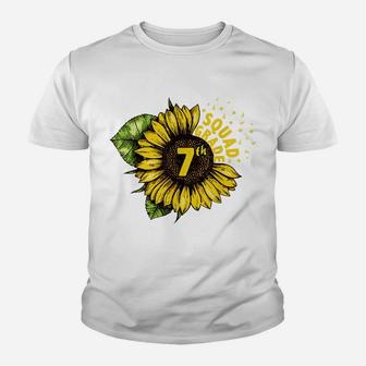 Sunflower 7Th Grade Squad Love Seventh Grade Teacher Youth T-shirt | Crazezy