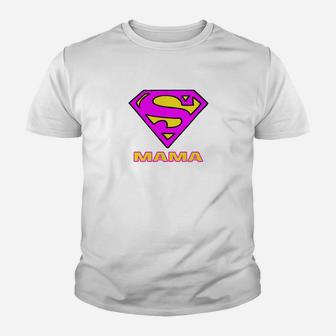 Super Mama Kinder Tshirt im Superhelden-Stil, Design für Mütter - Seseable