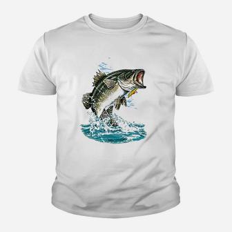 Supersoft Bass Fishing Youth T-shirt | Crazezy