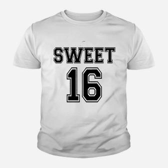 Sweet 16 Birthday Youth T-shirt | Crazezy