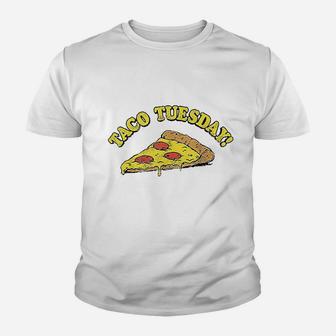 Taco Tuesday Pizza Youth T-shirt | Crazezy