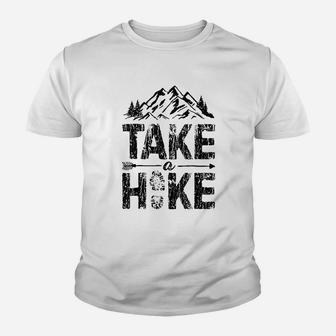 Take A Hike Outdoor Hiking Nature Hiker Vintage Gift Youth T-shirt | Crazezy UK